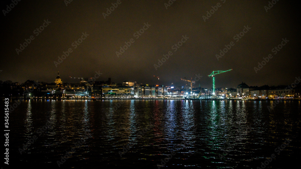 Fototapeta premium Stockholm, Night life / Sweden 