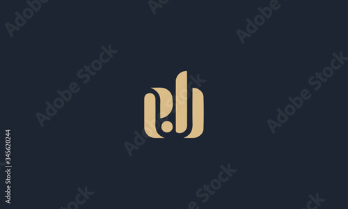 EB logo design template vector illustration minimal design