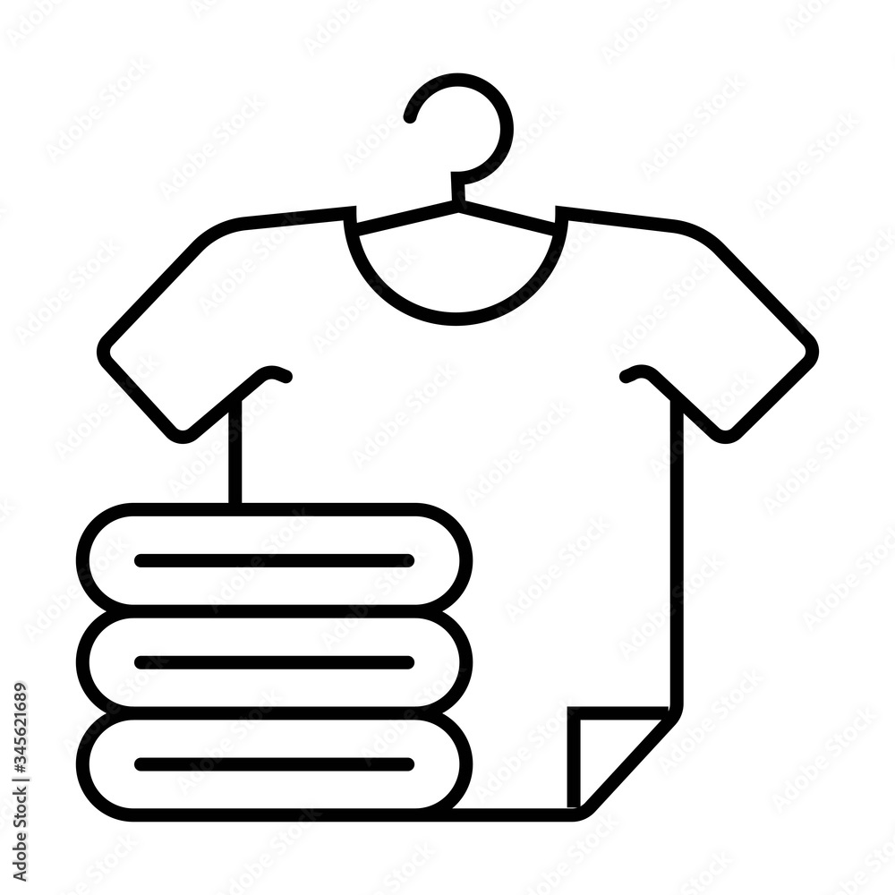 T-shirt vector icon. Clothes icon vector laundry T-shirt vector icon. Clothes icon vector laundry