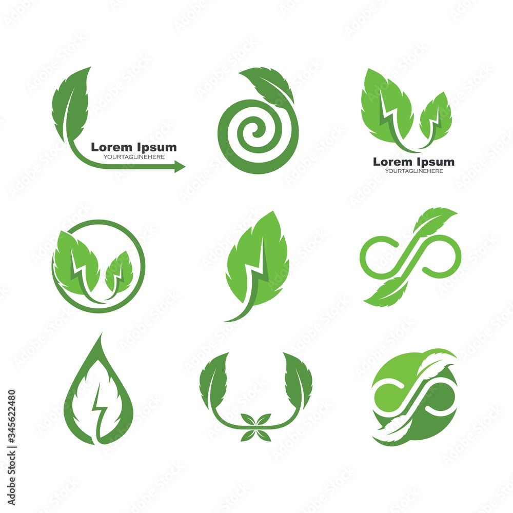 green leaf ecology nature element vector icon of go green green leaf ecology nature element vector icon of go green