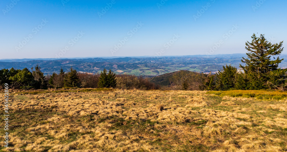 view of Dolni Becva valley and whole Beskydy mountains, czech Beskydy mountains view of Dolni Becva valley and whole Beskydy mountains, czech Beskydy mountains