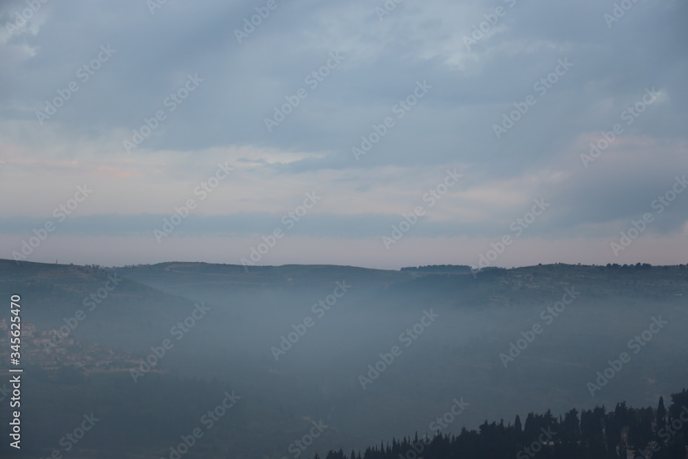 Fototapeta premium Sunrise over the city of Jerusalem