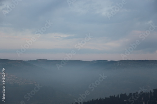 Sunrise over the city of Jerusalem