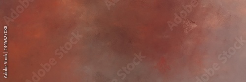 abstract painted art antique horizontal background texture with pastel brown, brown and gray gray color