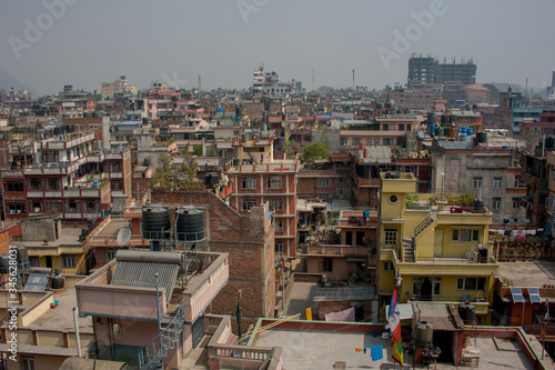 Kathmandu cityscape, top view of the city © jaroscha