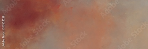 vintage painted art retro horizontal background banner with pastel brown, old mauve and brown color