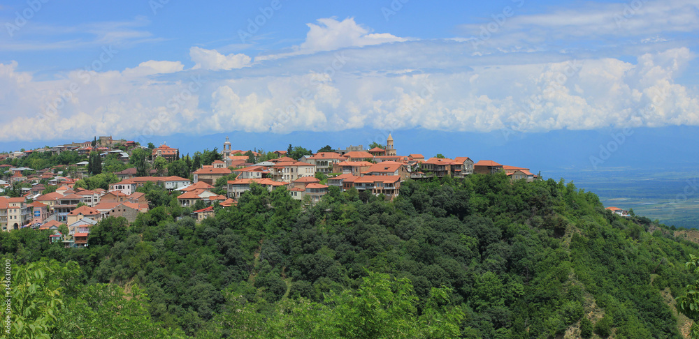 Georgia. The beautiful town of Sighnaghi. Named the city of love.