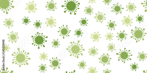 Seamless pattern coronavirus isolated on white background. Vector illustration.
