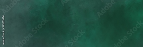 abstract painted art grunge horizontal background with dark slate gray, dim gray and slate gray color