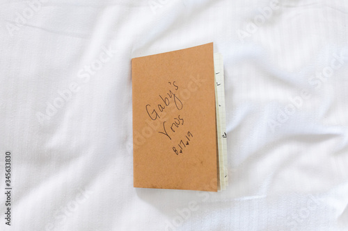 Verona, Verona / Italy - 07.17.19: Little white book of the bride Gaby