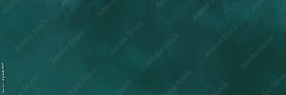 Fototapeta premium abstract painted art old horizontal texture with dark slate gray, teal blue and very dark blue color
