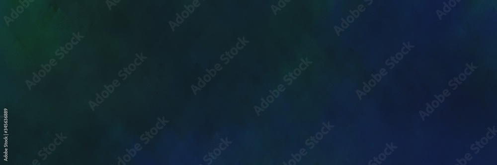 abstract painted art old horizontal header with very dark blue, dark slate gray and black color