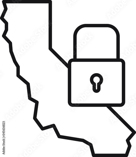 California consumer privacy act icon