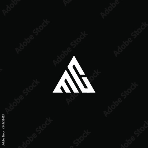 mc letter vector logo abstract photo
