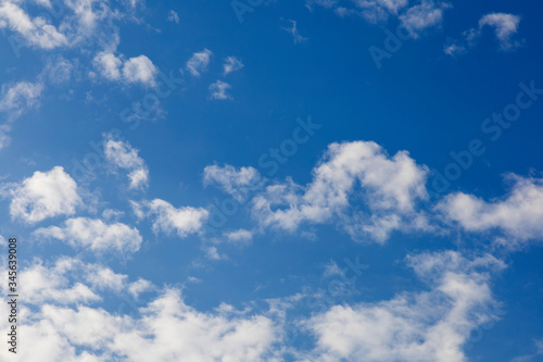 Fototapeta Naklejka Na Ścianę i Meble -  Blue sky with white clouds background.