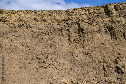 sand hill, developed sand pit, place for construction site photo