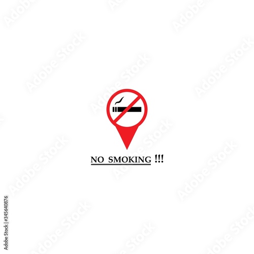 No smoking sign on white Free Download No smoking sign on white - GFXLoad