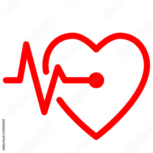 Vector - Art design health medical heartbeat pulse symbol icon design.