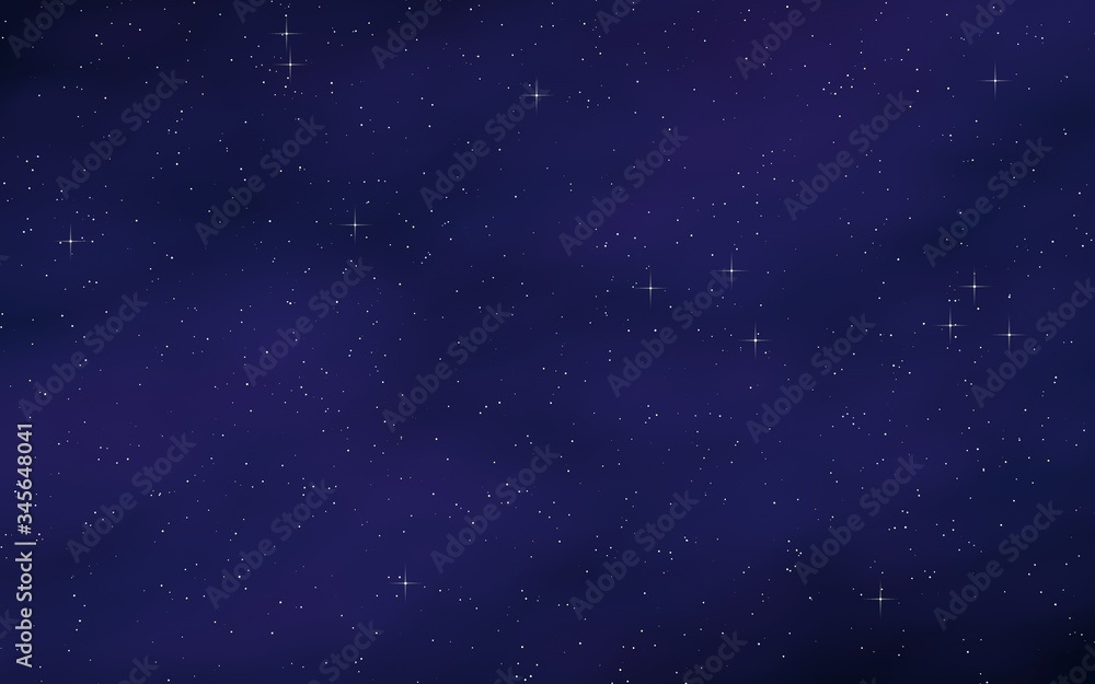 Naklejka premium Colorful and beautiful space background. Outer space. Starry outer space texture. 3D illustration