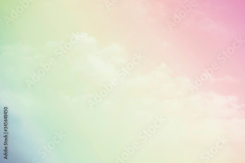 Sky and clouds in pastel tones