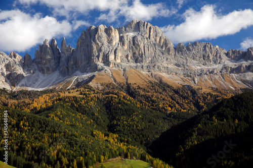 Rosengartengruppe mit Vajolettürme im Herbst, Dolomiten, Südtirol, Italien, Europa