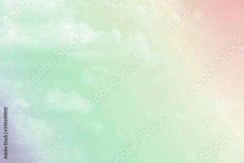 Sky and clouds in pastel tones