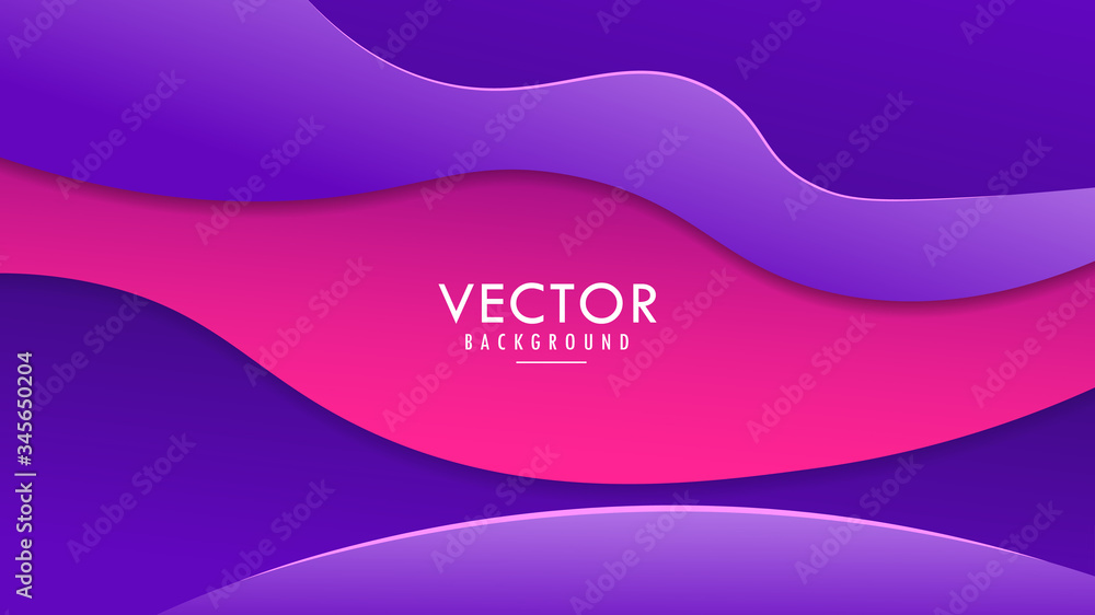 Fototapeta premium colorful abstract geometric background Wallpaper.Trend Gradient.Fluid, liquid, Wave, Paper cut shapes composition EPS10 Vector Design Graphic Template.