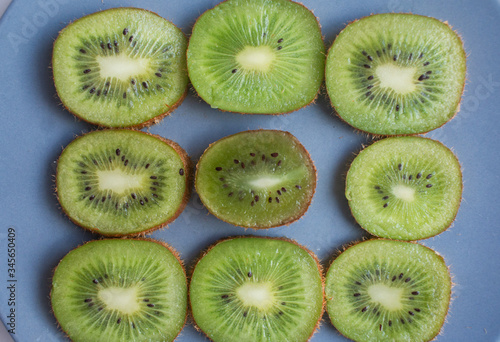 kiwi fruit on a plate