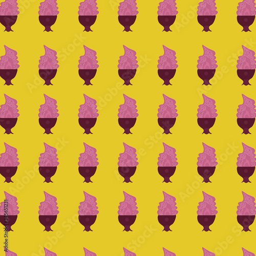 ice cream colorful illustration pattern design