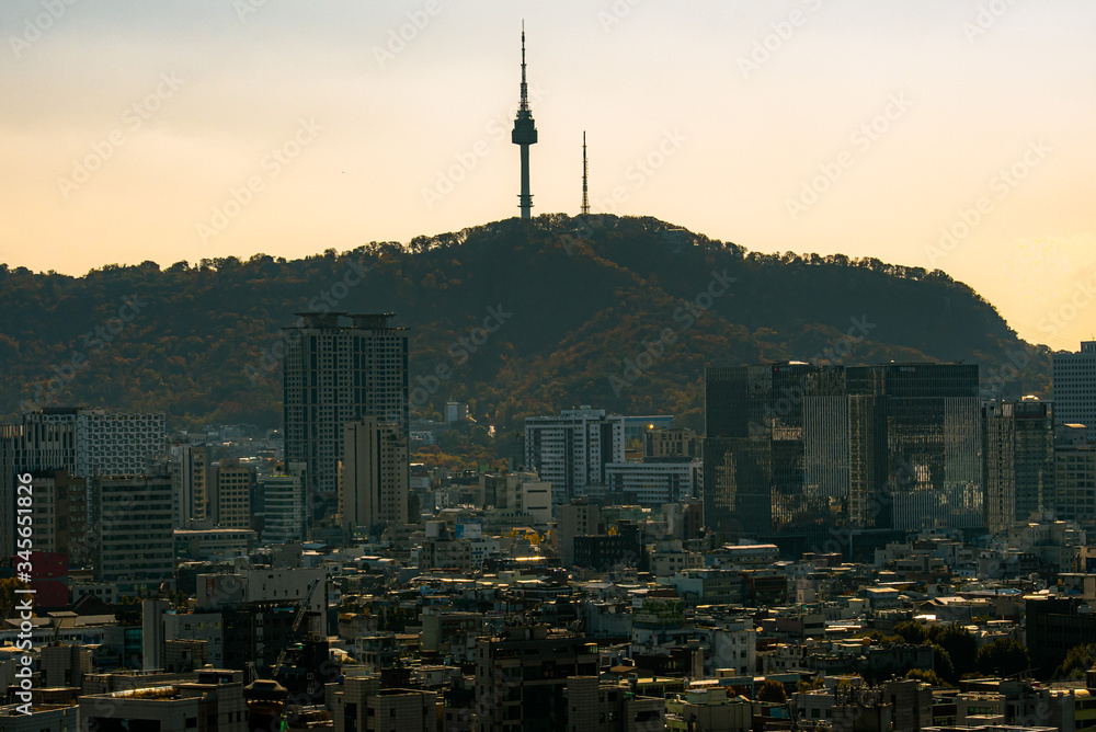 Obraz premium View over Seoul