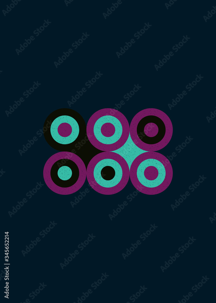 Colour Dots Universe Logo art design illustration Colour Dots Universe Logo art design illustration
