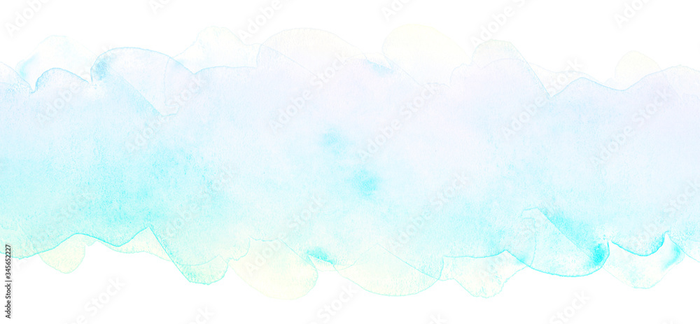Watercolor stain stripe on a white background Watercolor stain stripe on a white background