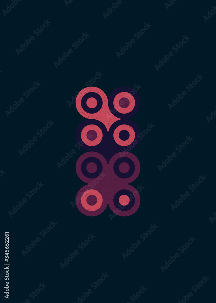 Colour Dots Universe Logo art design illustration Colour Dots Universe Logo art design illustration