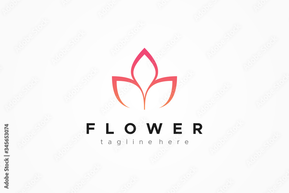 Abstract Flower Logo. Usable for Nature, Salon, Spa, Cosmetic and Beauty Logos. Flat Vector Logo Design Template Element. Abstract Flower Logo. Usable for Nature, Salon, Spa, Cosmetic and Beauty Logos. Flat Vector Logo Design Template Element.