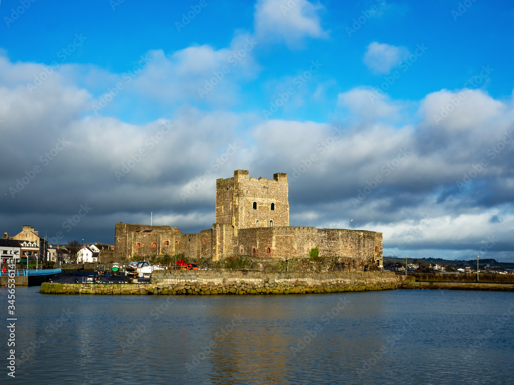 Norman castle in Carrickfergus near Belfast