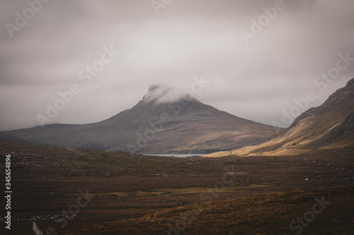 Cloud Capped Mountain in Scottish Highlands