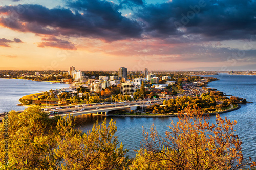 South Perth from Kings Park and Botanic Garden