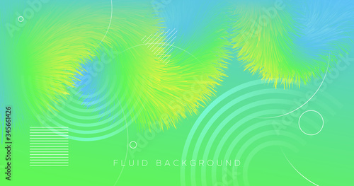 Graphic Fluid. Flow Gradient Concept. Vector 