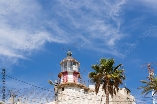 A top part of an old abandoned lighthouse of Haifa, Israel.  © Sabrina Umansky