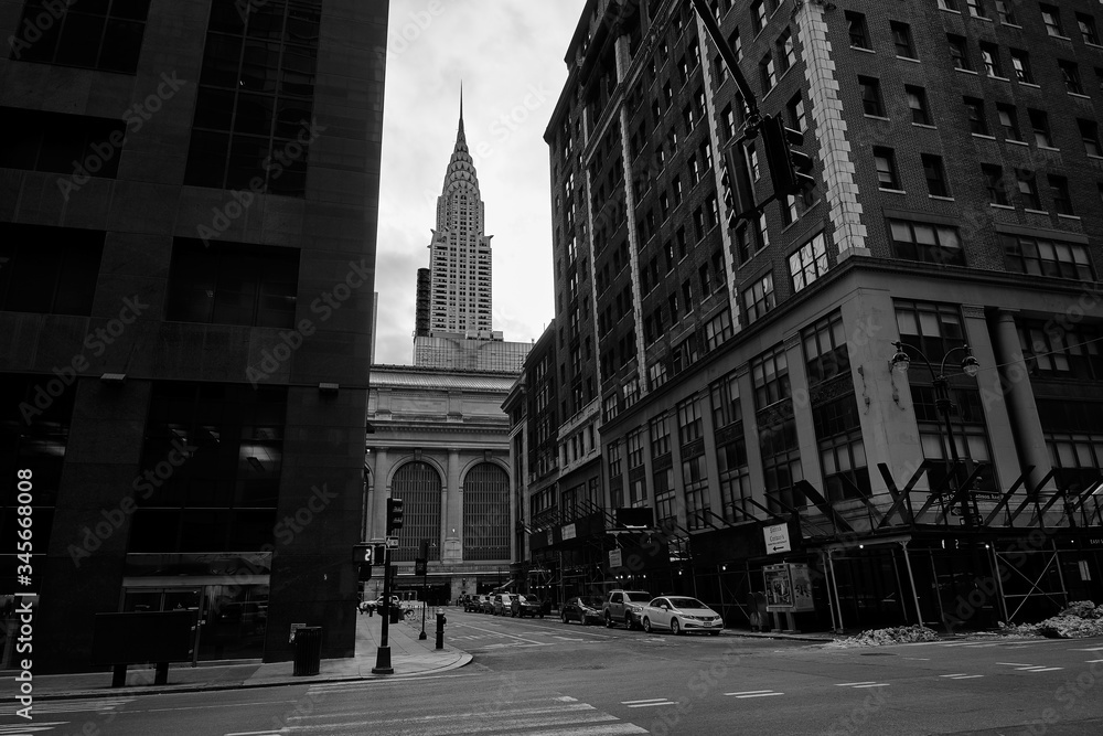 Fototapeta premium Chrysler building- Building- Grand Central Station- Street- Manhattan- New York City- United States- USA.