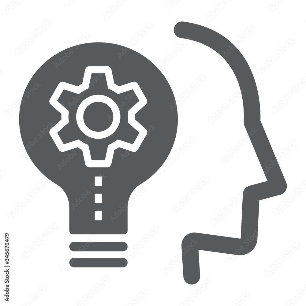 Skill Development glyph icon, education and school, idea sign vector graphics, a solid icon on a white background, eps 10.