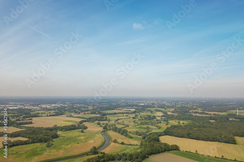 Aerial view of Munsterland landscape in Germany © Robert Kneschke