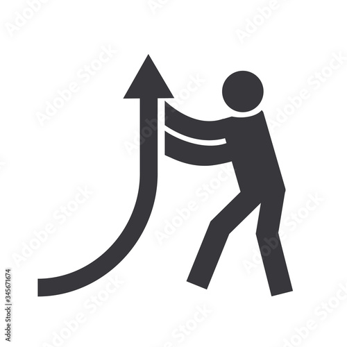 change of direction vector illustration icon