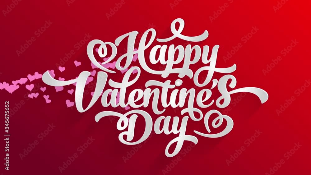 saint valentines day affection letter cover with handwriting typography text with hearts up red scene with shadows giving 3d effect saint valentines day affection letter cover with handwriting typography text with hearts up red scene with shadows giving 3d effect