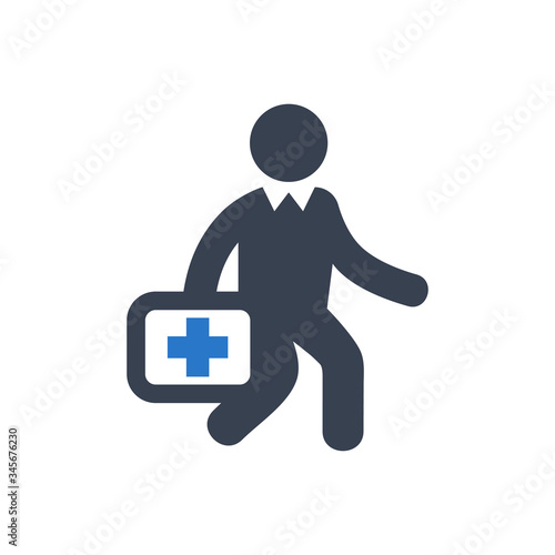 Doctor on duty icon