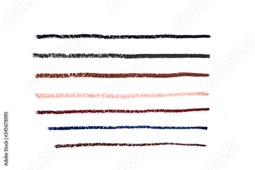 Texture of a makeup pencil.
a pencil mark.
traces of crayon.