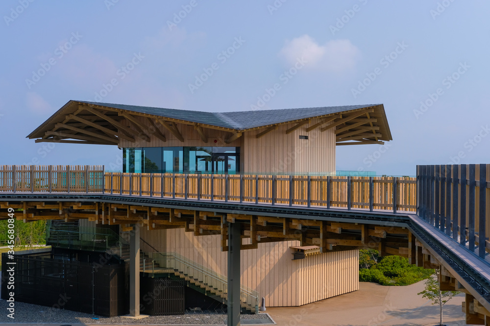 Fototapeta premium 静岡日本平のテラス