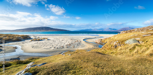 The beautiful sandy beaches at Luskentyre