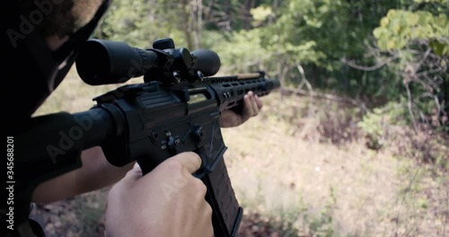 Airsoft Gun Shooting