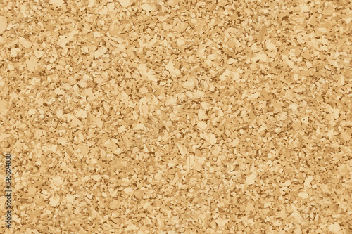 Brown yellow color of cork textured background (Vector)